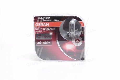 Автолампа Night Breaker Silver H4 P43t 60 W 55 W прозрачный OSRAM 64193NBSHCB (фото 1)