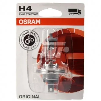 Фото 1 - автолампа Original Line H4 P43t 70 W 75 W прозрачная OSRAM 6419601B Автолампа Original Line H4 P43t 70 W 75 W прозрачная OSRAM 6419601B (фото 1)