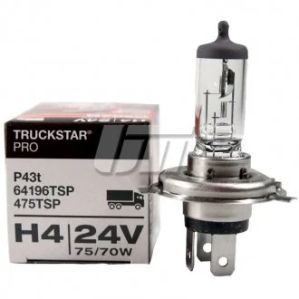 Автолампа Truckstar Pro H4 P43t 70 W 75 W прозрачная OSRAM 64196TSP (фото 1)