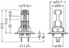 Комплект ламп (2шт.) LED H7/H18 16.2W 12V PX26D 6500К OSRAM 64210DWESY-HCB (фото 3)