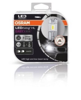 Комплект ламп (2шт.) LED H7/H18 16.2W 12V PX26D 6500К OSRAM 64210DWESY-HCB