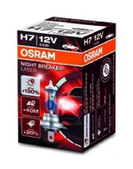 Фото 1 - автолампа Night Breaker Laser H7 PX26d 55 W прозрачно-голубая OSRAM 64210NBL Автолампа Night Breaker Laser H7 PX26d 55 W прозрачно-голубая OSRAM 64210NBL (фото 1)