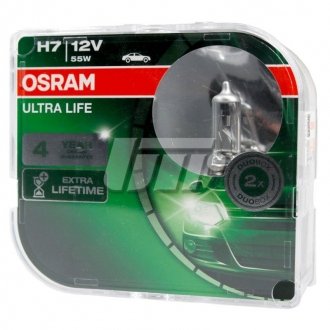 Автолампа Ultra Life H7 PX26d прозрачная OSRAM 64210ULTHCB