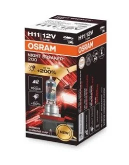 Лампа NIGHT BREAKER® 200 H11 12V 55W PX26D +200% OSRAM 64211NB200
