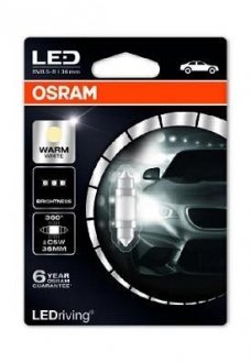 Автолампа LEDriving Premium C5W SV8,5-8 1 W белая OSRAM 6498WW-01B (фото 1)
