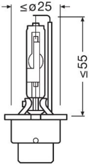 Лампа D2R 35W P32D-3 XENARC CBI NEXT GEN OSRAM 66250CBN (фото 1)