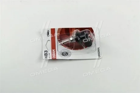 Лампа фари HB3 12V 60W P20d 1шт.blister OSRAM 900501B (фото 1)