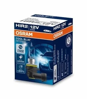 Фото 1 - автолампа Cool Blue Intense HIR2 PX20d 55 W светло-голубая OSRAM 9012CBI Автолампа Cool Blue Intense HIR2 PX20d 55 W светло-голубая OSRAM 9012CBI (фото 1)
