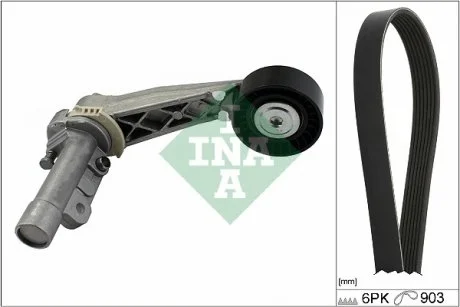 Комплект приводного ременя (6PK905) PSA EP3/EP6 +AC Peugeot/Citroen 1611279180