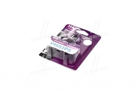Автолампа Philips VisionPlus H4 P43t-38 55 W 60 W прозрачная PHILIPS 12342VPB1