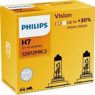 Автомобільна лампа: 12 [В] H7 Vision, 55W, PX26d PHILIPS 37432260 (фото 1)