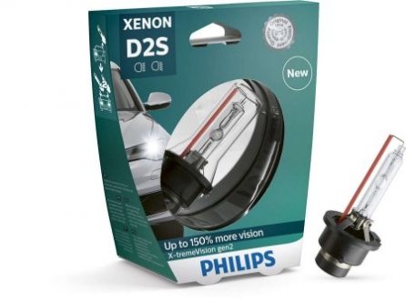 Автомобільна лампа: 12 [В] Ксенон D2S X-tremeVision gen2 +150% more vision 35W цоколь P32d-2 PHILIPS 37703333 (фото 1)