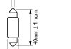Автомобильная лампа: 12 [В] C10W Vision T10,5x43 10W цоколь SV8,5 48242628