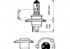 Автомобільна лампа: 12 [В] H4 Vision 60/55W цоколь P43t-38 + 30% світла PHILIPS 49099560 (фото 3)