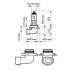 Авто лампа / 1 шт. / 12V / 51W / тип: HB4 / цоколь: P22d / 3450K / 1095 lm / PHILIPS 9006XVPB1 (фото 3)