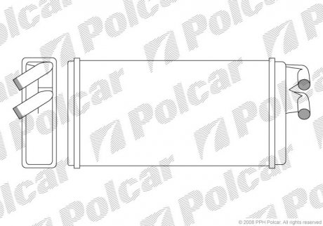 Радіатор пічки Audi 100/200 / A6 Polcar 1315N8-1 (фото 1)