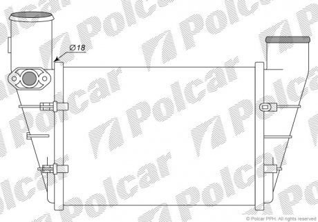 Интеркулер VW Passat, Audi A4 / A6 1.8T / 1.9TDi 95-01 Polcar 1324J8-1 (фото 1)