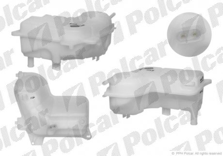 Бачок компенсационный Audi A4 2.5 / 2.7TDI 11.00-03.09 Polcar 1334ZB-2 (фото 1)