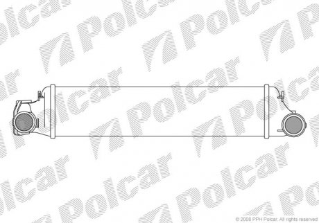 Интеркулер BMW 3 (E46) 2.0 / 3.0D 98- Polcar 2008J8-1
