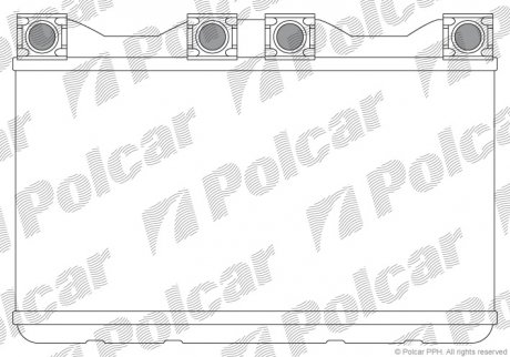 Радіатор опалення салону BMW 7(E38) Polcar 2022N8-1 (фото 1)