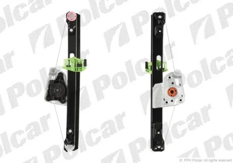 Склопідіймач пер. пра.(без двиг.) BMW 3 (E90,E91) 04-12 Polcar 2040PSG2