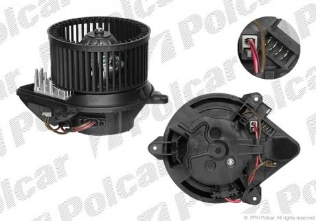 Вентилятор салону (+AC)  Citroen Berlingo/Peugeot Partner 96- Polcar 2324NU-2
