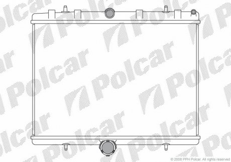 Радиатор охлаждения Citroen Jumpy / Peugeot Expert 2.0Hdi 03- Polcar 239708A1