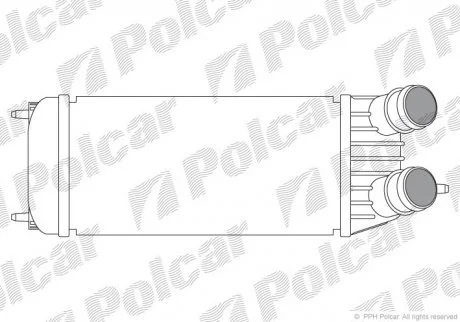 Інтеркулер PSA Expert / Jumpy / Scudo 1.6D / Hdi 07- Polcar 2397J8-1