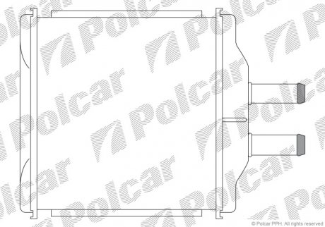 Радиатор отопителя Chevrolet Aveo Polcar 2500N8-1 (фото 1)