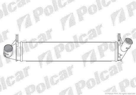 Интеркулер Dacia Logan / Duster 1.5Dci 08- Polcar 2801J8-1 (фото 1)