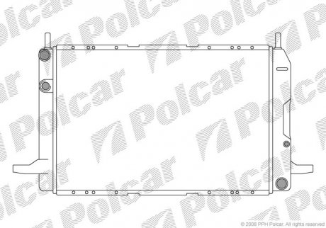 Радіатор охолодження Ford Scorpio 1.8/2.0 04.85-09.94 Polcar 322308A4 (фото 1)