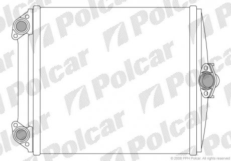 Радиатор печки Mercedes 124 / E-Klasse, 84-/ 93-96 Polcar 5014N8-2