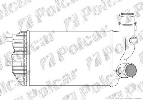 Інтеркулер Fiat Ducato 2.8JTD 94- Polcar 5702J8-1