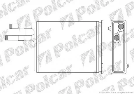 Радиатор пiчкы Fiat Ducato / Peugeot Boxer 94 - Polcar 5702N8-1