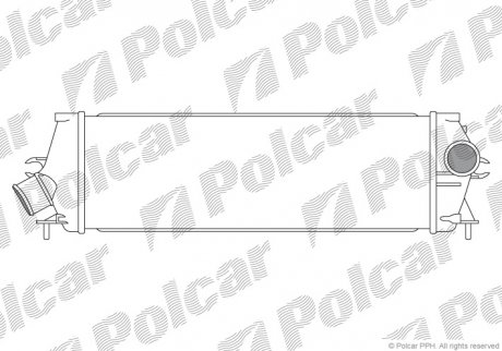 Интеркулер Renault Trafic 2.0 / 2.5 DCI 06- Polcar 6027J8-1 (фото 1)