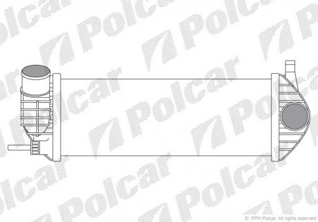 Интеркулер Renault Kangoo 1.5Dci 08- Polcar 6062J8-2 (фото 1)