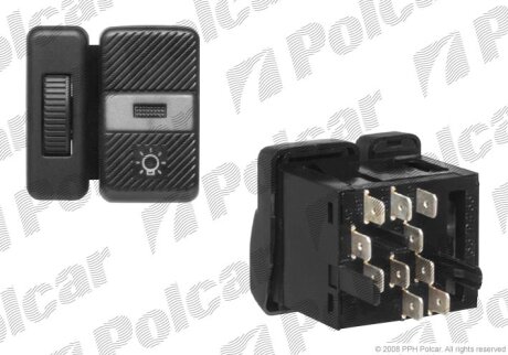 Вмикач світла VW Passat 88- Polo 90-94 Polcar 9546P-10 (фото 1)