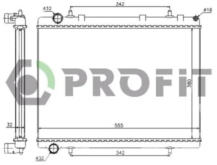 Радиатор охлаждения PROFIT PR 0523A1