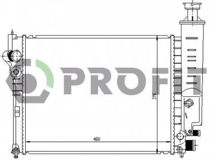 Радиатор охлаждения PROFIT PR 0540A3 (фото 1)