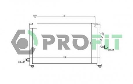 Радиатор кондиционера PROFIT PR 1108C1