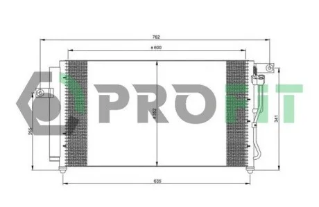 Радиатор кондиционера PROFIT PR 1301C1