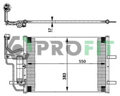 Радиатор кондиционера PROFIT PR 1501C1
