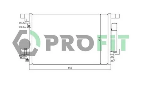 Радиатор кондиционера PROFIT PR 1605C1