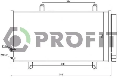 Радиатор кондиционера PROFIT PR 2027C1