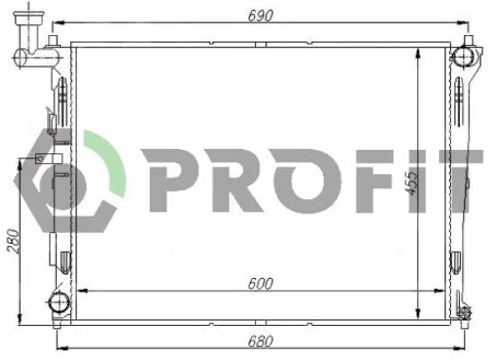 Радиатор охлаждения PROFIT PR 2910A1