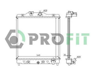 Радиатор охлаждения PROFIT PR 2912A2