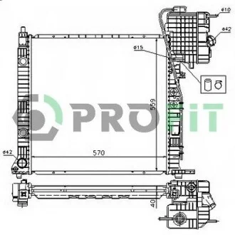 Радиатор охлаждения PROFIT PR 3560A1