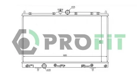 Радіатор охолодження PROFIT PR 4010A1