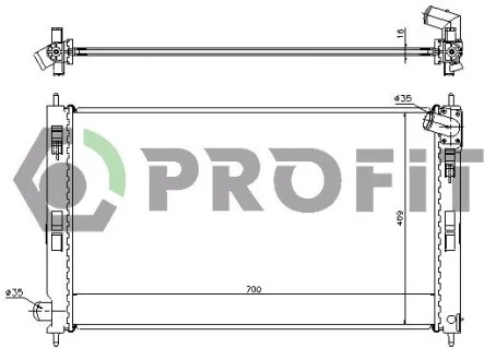 Радіатор охолодження PROFIT PR 4010A2