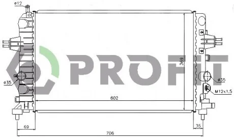 Радіатор охолодження PROFIT PR 5055A1